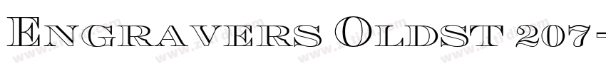 Engravers Oldst 207字体转换